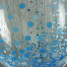 Happy Birthday Personalised Blue 'Confetti Print' Bubble Balloon additional 3