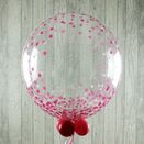 Happy Birthday Personalised Pink 'Confetti Print' Bubble Balloon additional 6