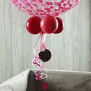 Christening / Baptism Personalised Pink 'Confetti Print' Bubble Balloon additional 3