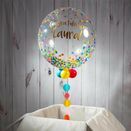 Happy Birthday Personalised Rainbow Confetti Print Bubble Balloon additional 4