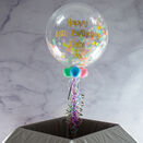 Personalised Pastel Confetti Bubble Balloon additional 2