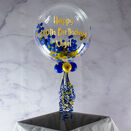 Personalised Navy & Gold Confetti Bubble Balloon additional 2