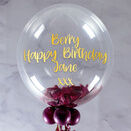 Personalised Berry Feathers Bubble Balloon additional 2