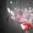 'Welcome Baby Girl' Personalised Pink Star Confetti Balloon additional 4