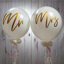 Mr & Mrs Wedding Day Bubble Balloon Package additional 1