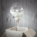 Personalised White Balloon-Filled Bubble Balloon additional 3