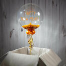 Personalised Gold Feathers New Year's Eve Bubble Balloon additional 4