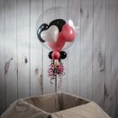 Personalised Minnie Mouse Themed Heart Balloon-Filled Bubble Balloon additional 2