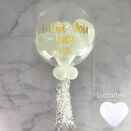 Personalised Heart Balloon-Filled Bubble Balloon additional 4
