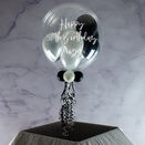 Personalised Black & White Balloon-Filled Bubble Balloon additional 1