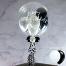 Personalised Black & White Balloon-Filled Bubble Balloon additional 2