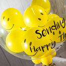 Personalised Smiley Faces Balloon-Filled Bubble Balloon additional 3