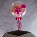 Personalised Pink Glamour Balloon-Filled Bubble Balloon additional 1