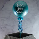 Personalised Pastel Blue Orb Balloon additional 2