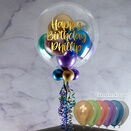 Personalised Satin Chrome Balloon-Filled Bubble Balloon additional 2