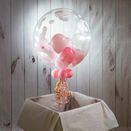 Personalised Light Pink Balloon-Filled Baby Feet Print Bubble Balloon additional 3