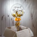 Personalised Gold 'Powderfetti' Bubble Balloon additional 1