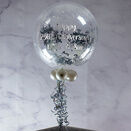 Personalised Silver 'Powderfetti' Bubble Balloon additional 1