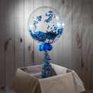 Personalised Navy Blue 'Powderfetti' Bubble Balloon additional 2