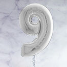 26" Silver Number Foil Balloons (0 - 9) additional 11