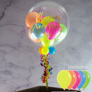 Personalised Neon Party Balloon-Filled Bubble Balloon additional 2
