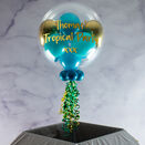 Personalised Tropical Teal Balloon-Filled Bubble Balloon additional 2