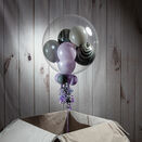 Personalised Lilac Swirl Balloon-Filled Bubble Balloon additional 3