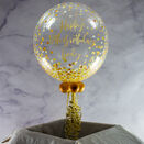 Personalised Gold 'Confetti Print' Bubble Balloon additional 1