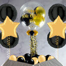 Hollywood Black & Gold Balloon Package additional 1