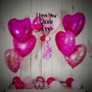 Shades of Pink Hearts Balloon Package additional 1