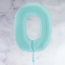 26" Pastel Blue Number Foil Balloons (0 - 9) additional 2