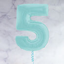 26" Pastel Blue Number Foil Balloons (0 - 9) additional 7