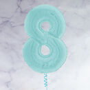 26" Pastel Blue Number Foil Balloons (0 - 9) additional 10