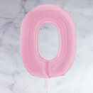26" Pastel Pink Number Foil Balloons (0 - 9) additional 2