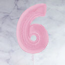 26" Pastel Pink Number Foil Balloons (0 - 9) additional 8