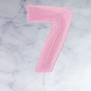 26" Pastel Pink Number Foil Balloons (0 - 9) additional 9