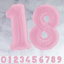 26" Pastel Pink Number Foil Balloons (0 - 9) additional 1