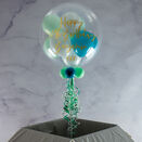 Personalised Mint Dream Balloon-Filled Bubble Balloon additional 2