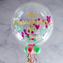 Personalised Candyfloss Confetti Bubble Balloon additional 1