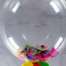 Personalised Rainbow Feathers Bubble Balloon additional 2