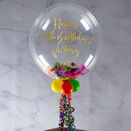 Personalised Rainbow Feathers Bubble Balloon additional 1