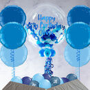 Shades Of Blue Confetti Balloon Package additional 1