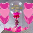 Shocking Pink Feathers Balloon Package additional 1