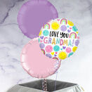 'Love You Grandma' Foil Balloon Set additional 1