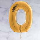 26" Gold Number Foil Balloons (0 - 9) additional 3