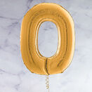 26" Gold Number Foil Balloons (0 - 9) additional 2