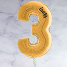 26" Gold Number Foil Balloons (0 - 9) additional 8