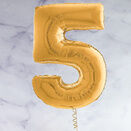 26" Gold Number Foil Balloons (0 - 9) additional 13