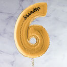 26" Gold Number Foil Balloons (0 - 9) additional 14