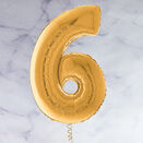 26" Gold Number Foil Balloons (0 - 9) additional 15